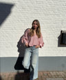 Wide Leg Jeans met Glitter Steentjes