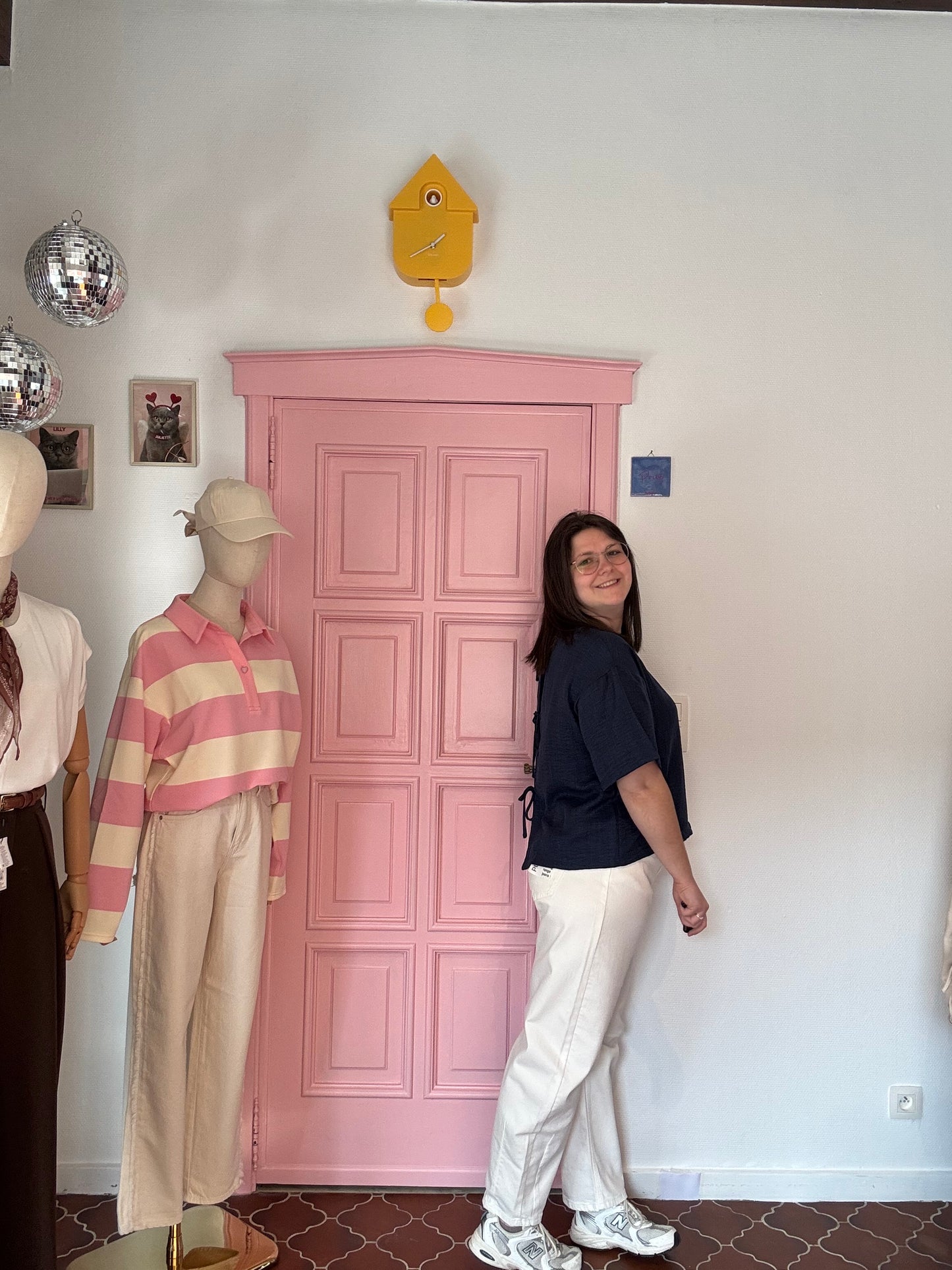 PULZ - Witte Barrel Leg Jeans