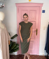 Julia's t-shirt dress kaki