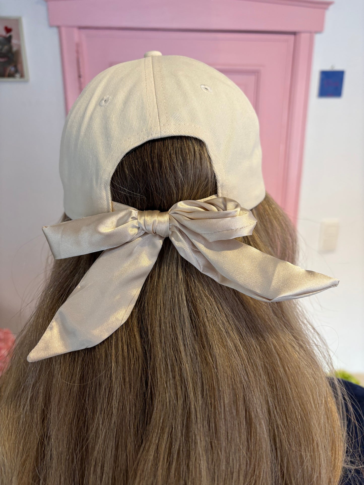 ICHI - Witte Pet met Strik