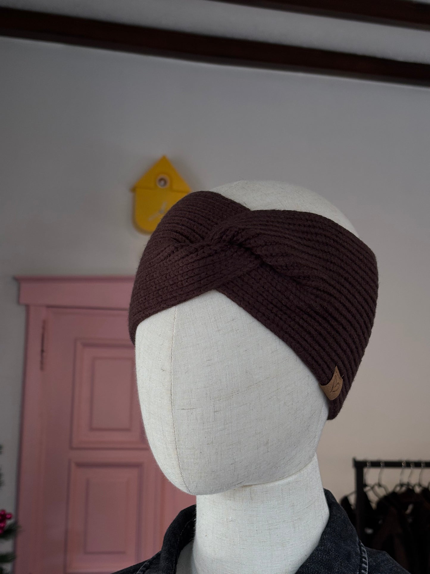 Winterhaarband bruin