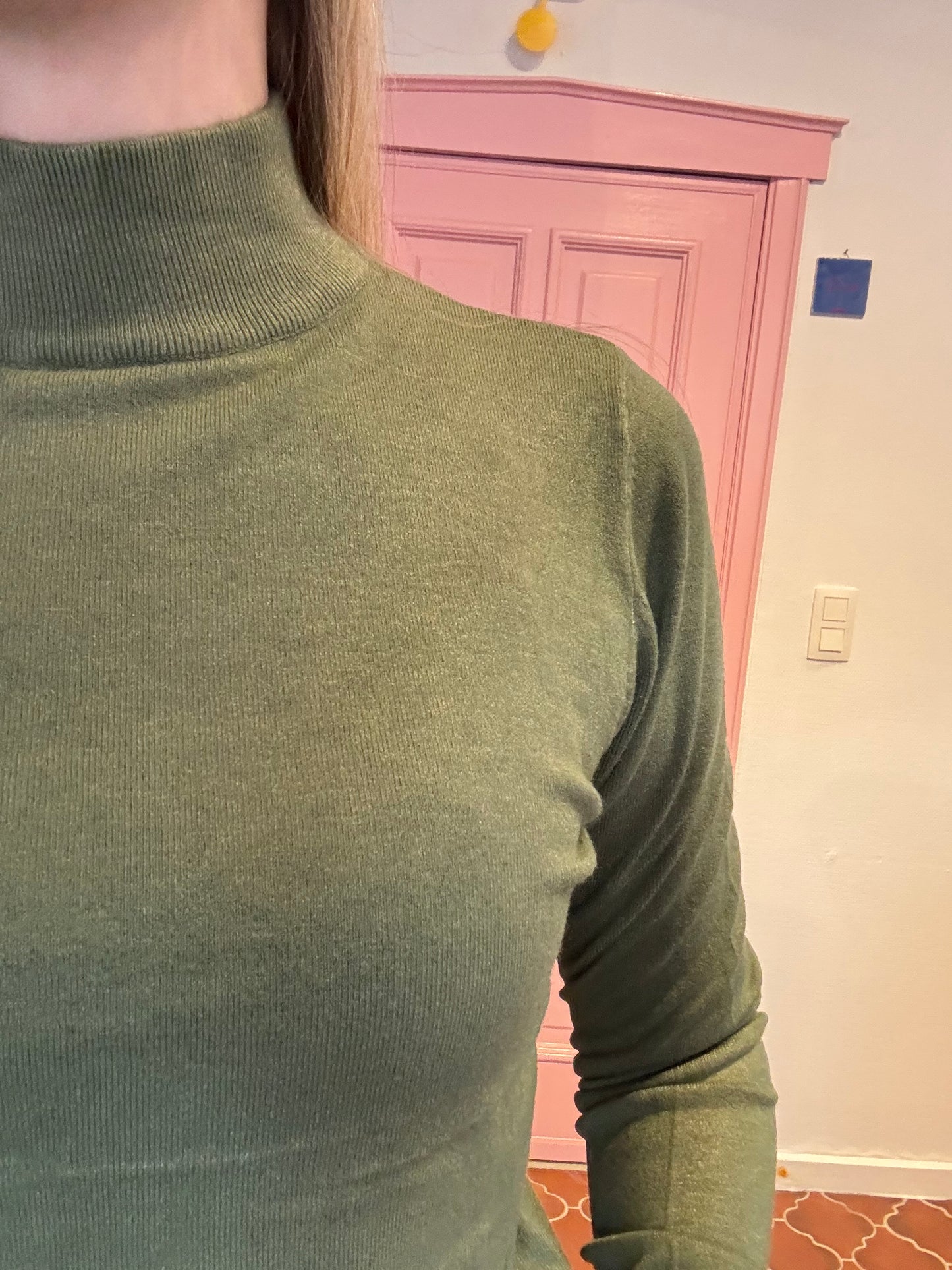 Juliette's turtle trui met cashmere - khaki