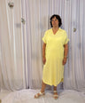 Julia's tetra dress zacht geel