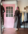 b.young - Bruine Rok in Leerlook