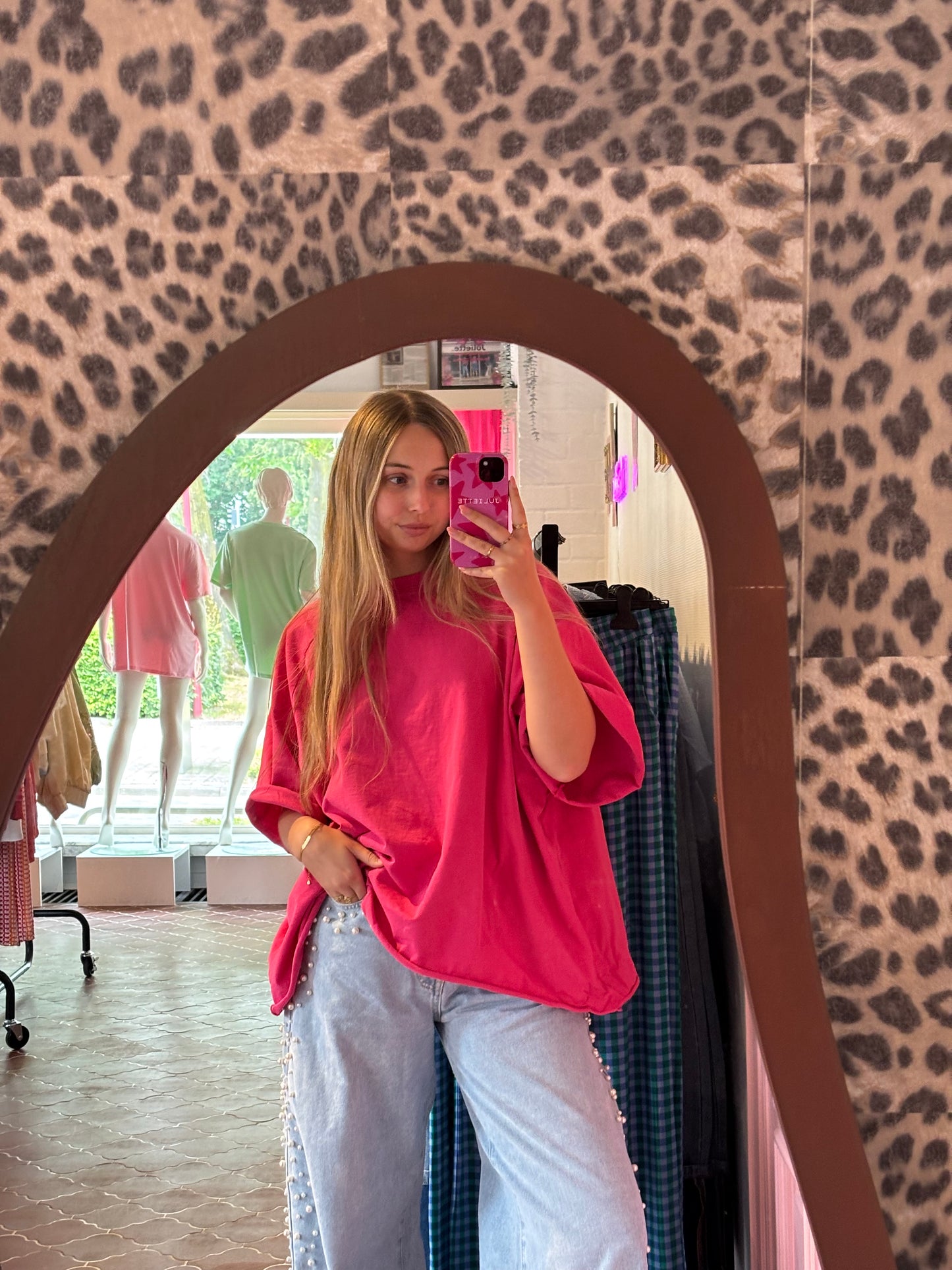 Oversized t-shirt fuchsia