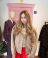 Juliette's bomber jacket suède beige