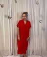 Julia's tetra dress rood
