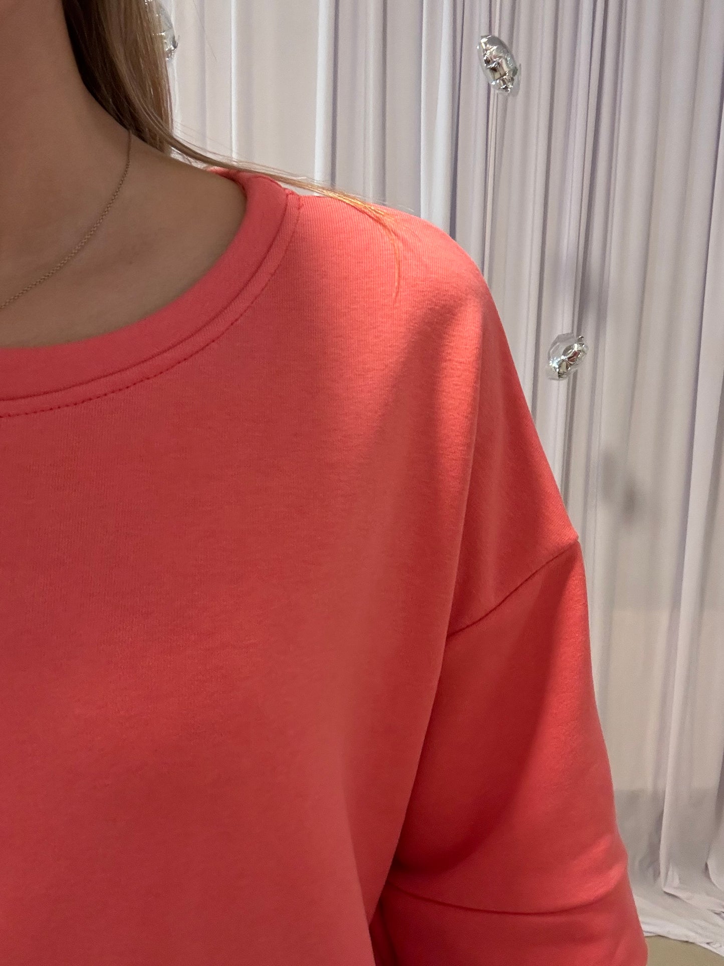 Julia's maxi dress koraal