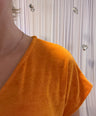 badstof jurk oranje