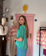 Ydence - Groene Satin Top