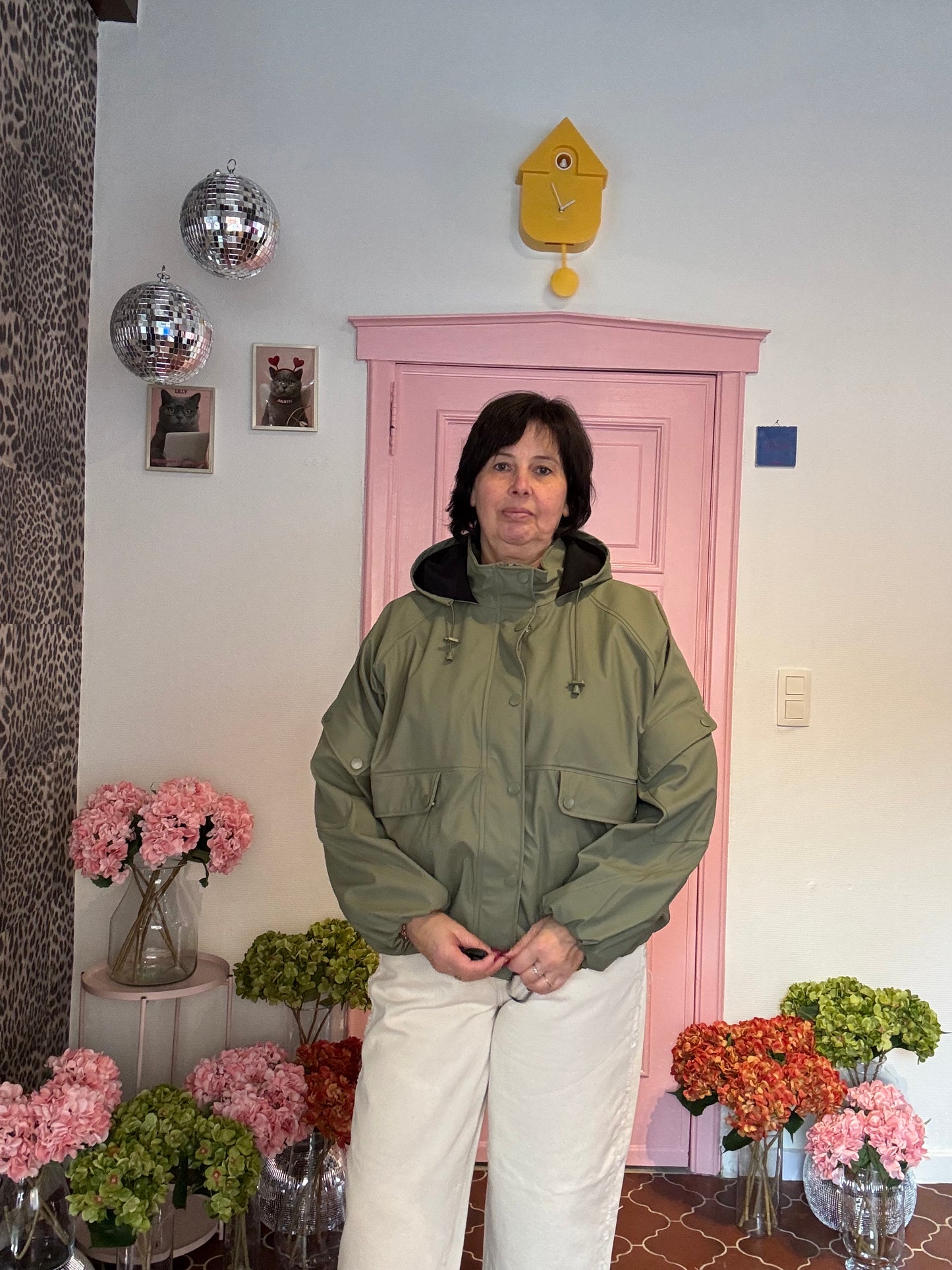 ICHI - Regenjas met Fleecevoering