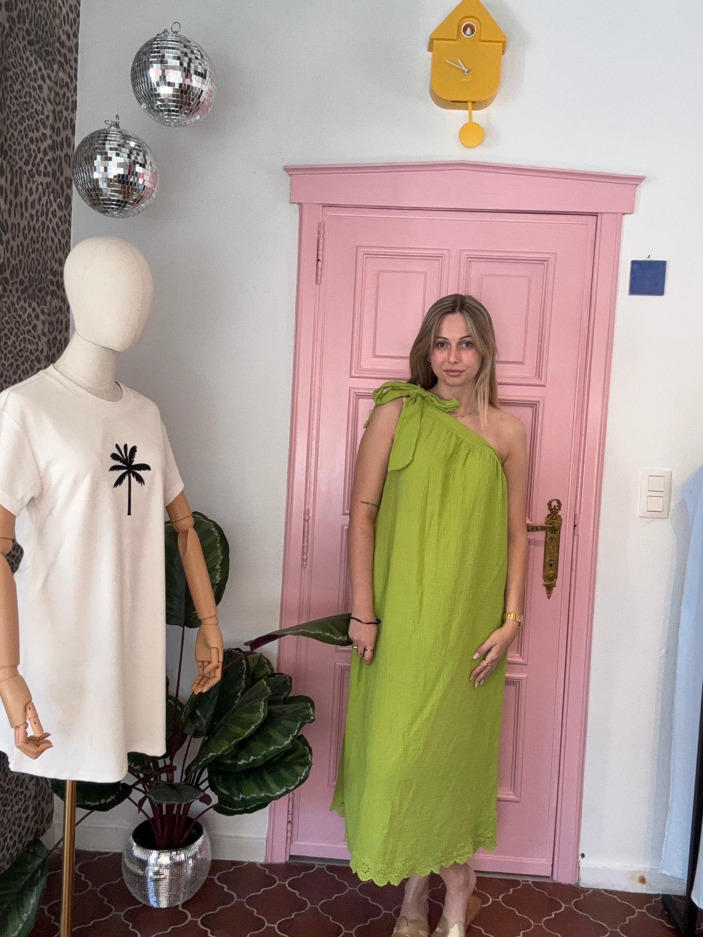 Julia’s off shoulder groen