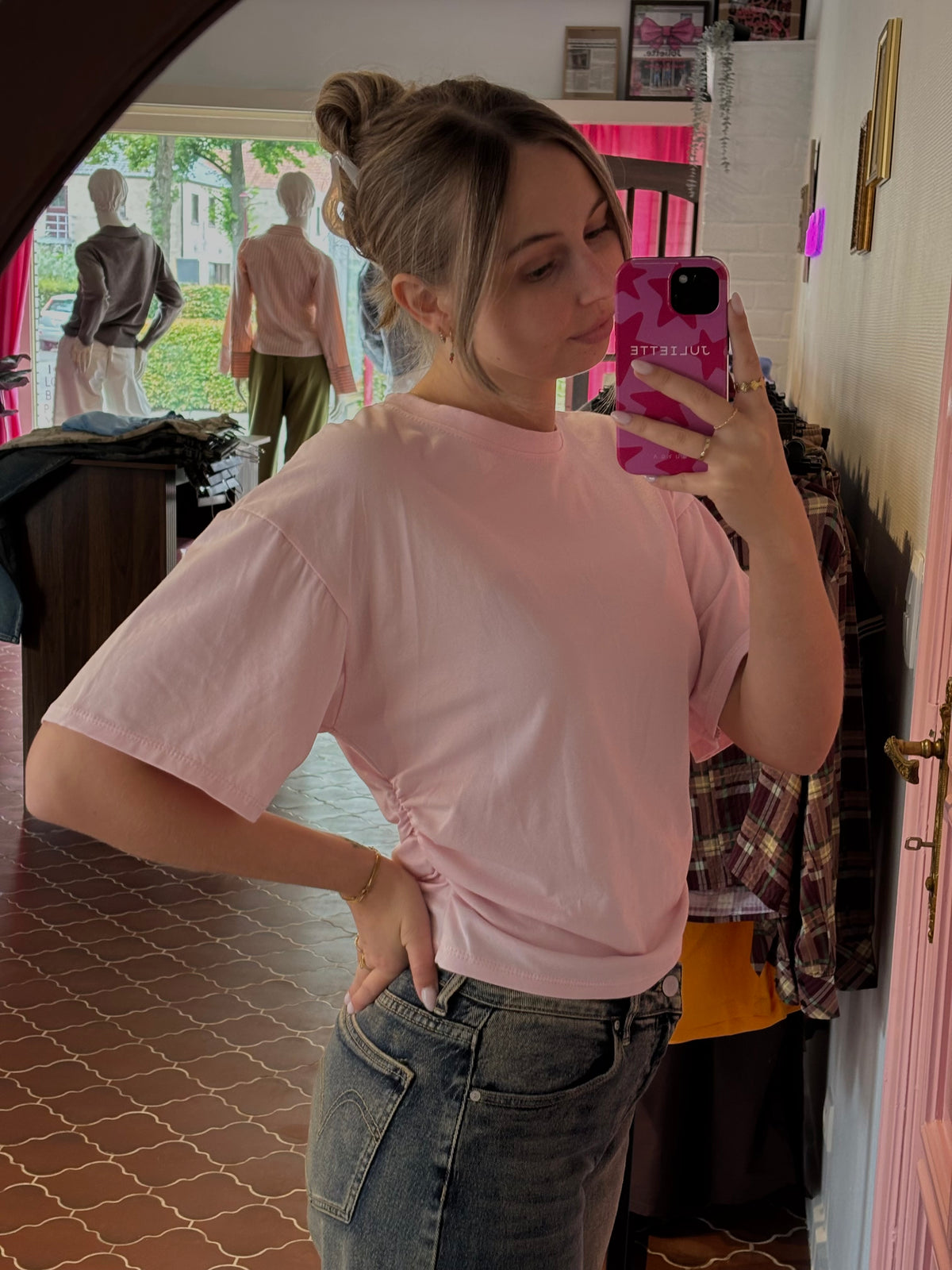 Roze t-shirt