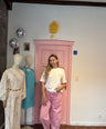ICHI - Roze Balloon Jeans