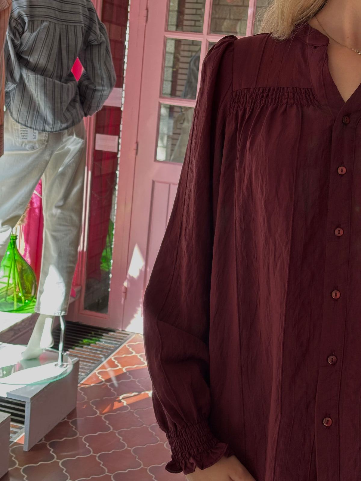 Pulz - bordeaux blouse