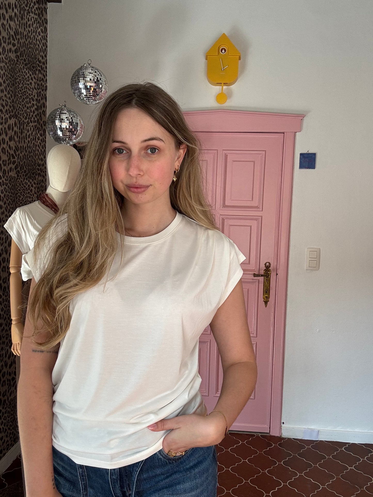 ICHI - Witte Basic Top