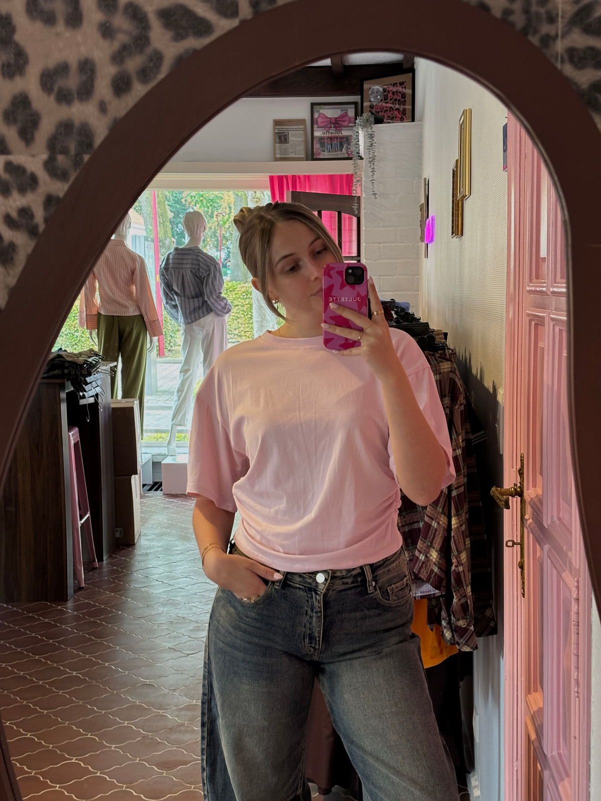 Roze t-shirt