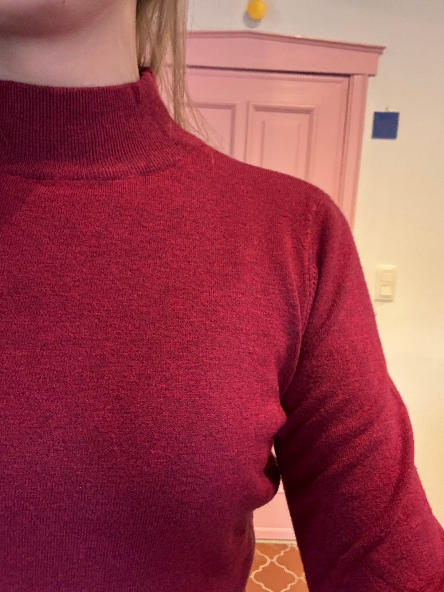 juliette's turtle trui met cashmere - bordeaux