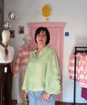 Ydence - Groene Blouse met Pailletten