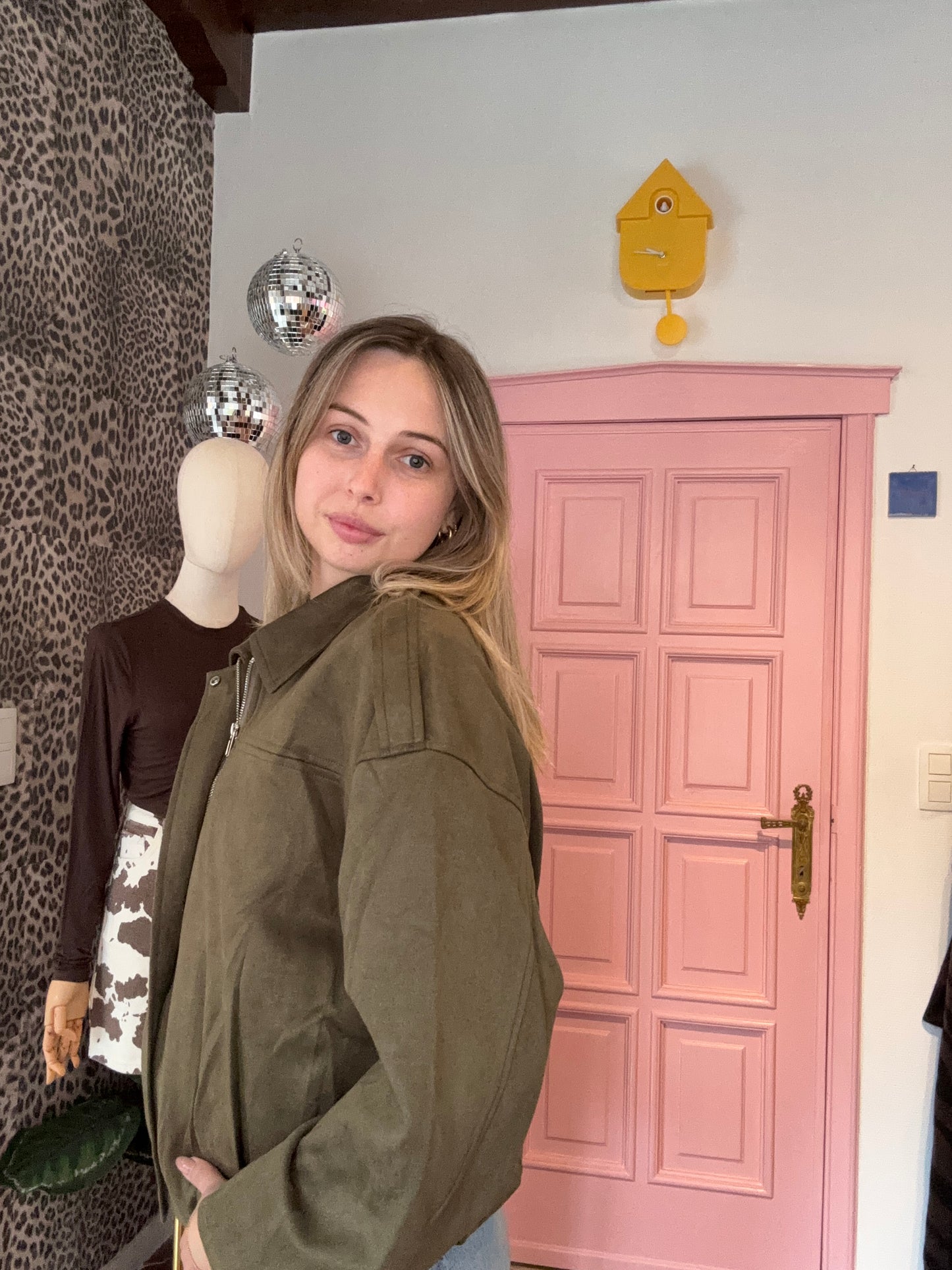 Juliette's bomber jacket suède