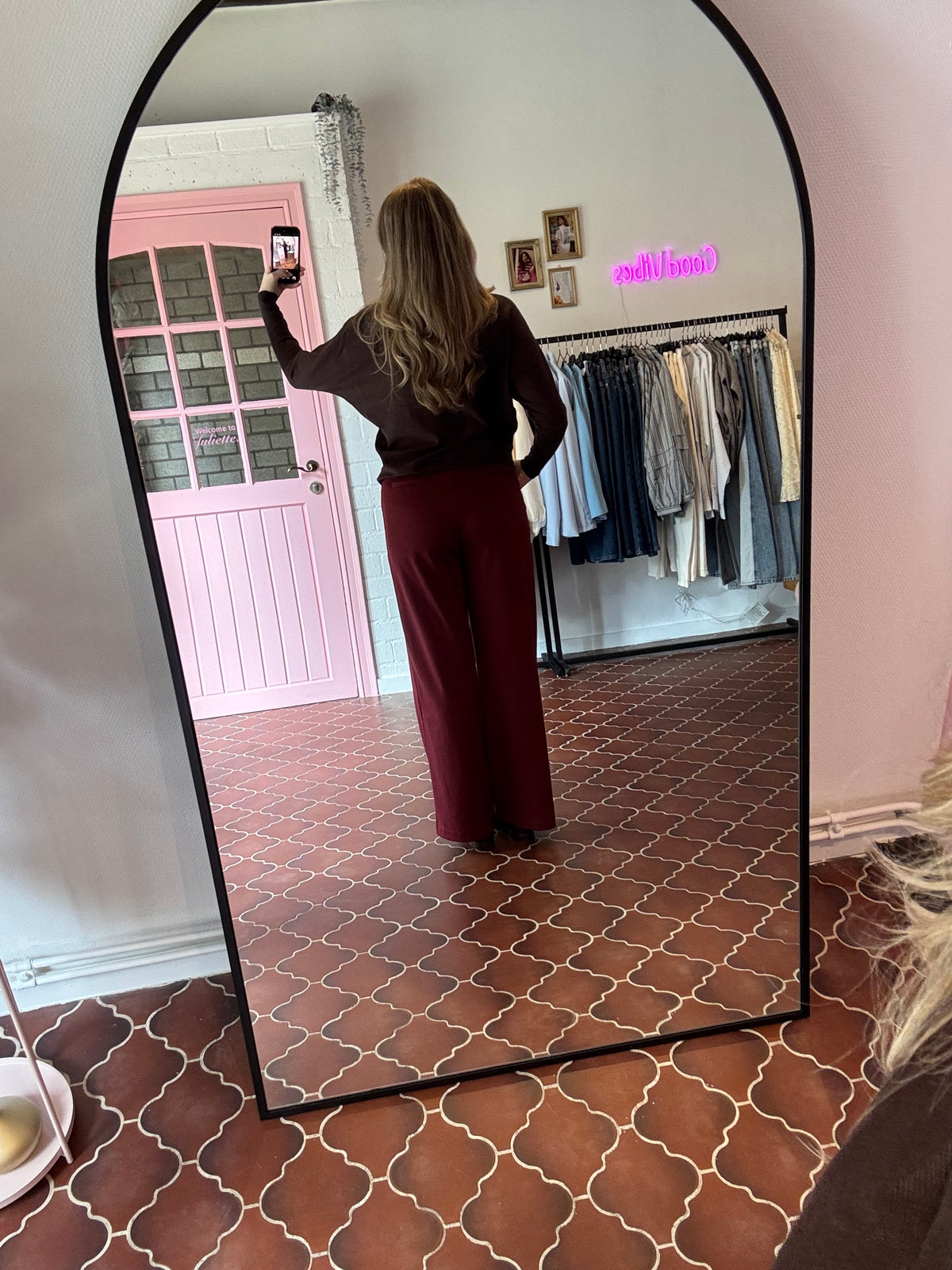 ICHI - Kate Broek Burgundy