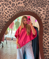 Oversized t-shirt fuchsia