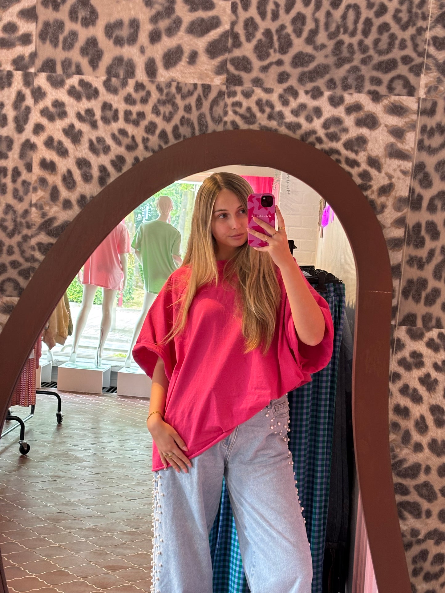 Oversized t-shirt fuchsia