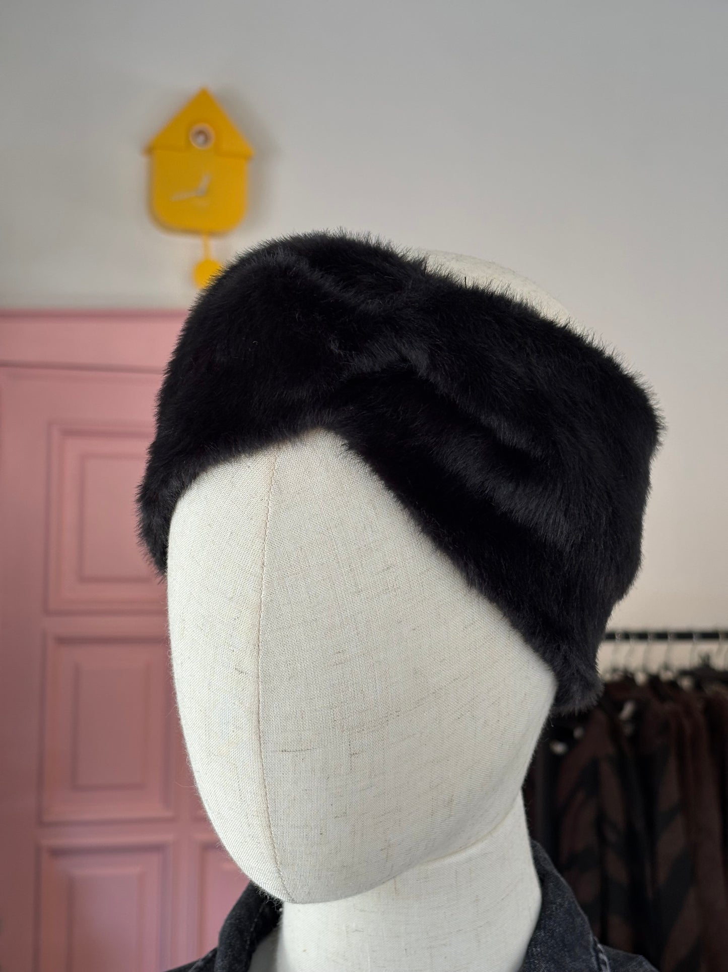 Winterhaarband zwart