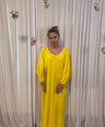 Julia's tetra dress geel