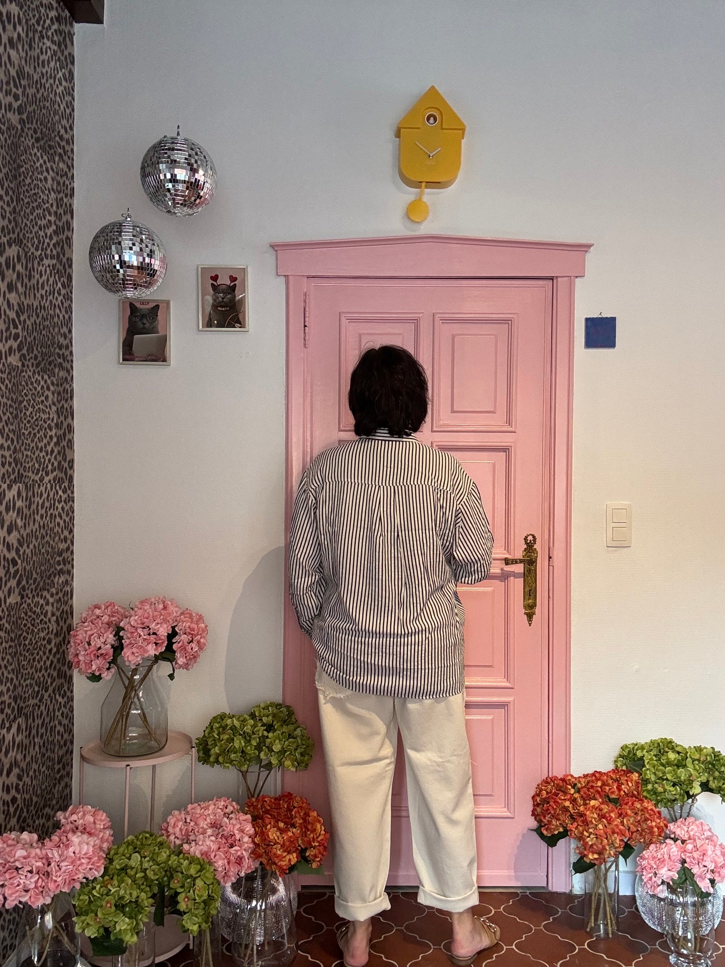 ICHI - Zwart/Wit Gestreept Hemd