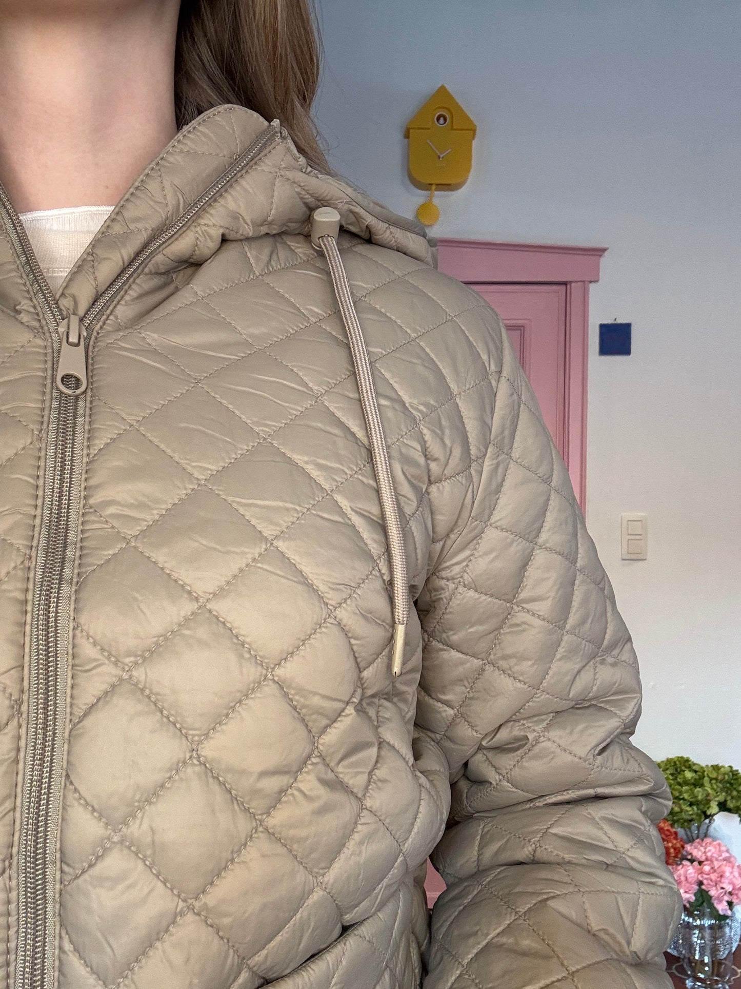 B.young - Beige Gewatteerde Jas