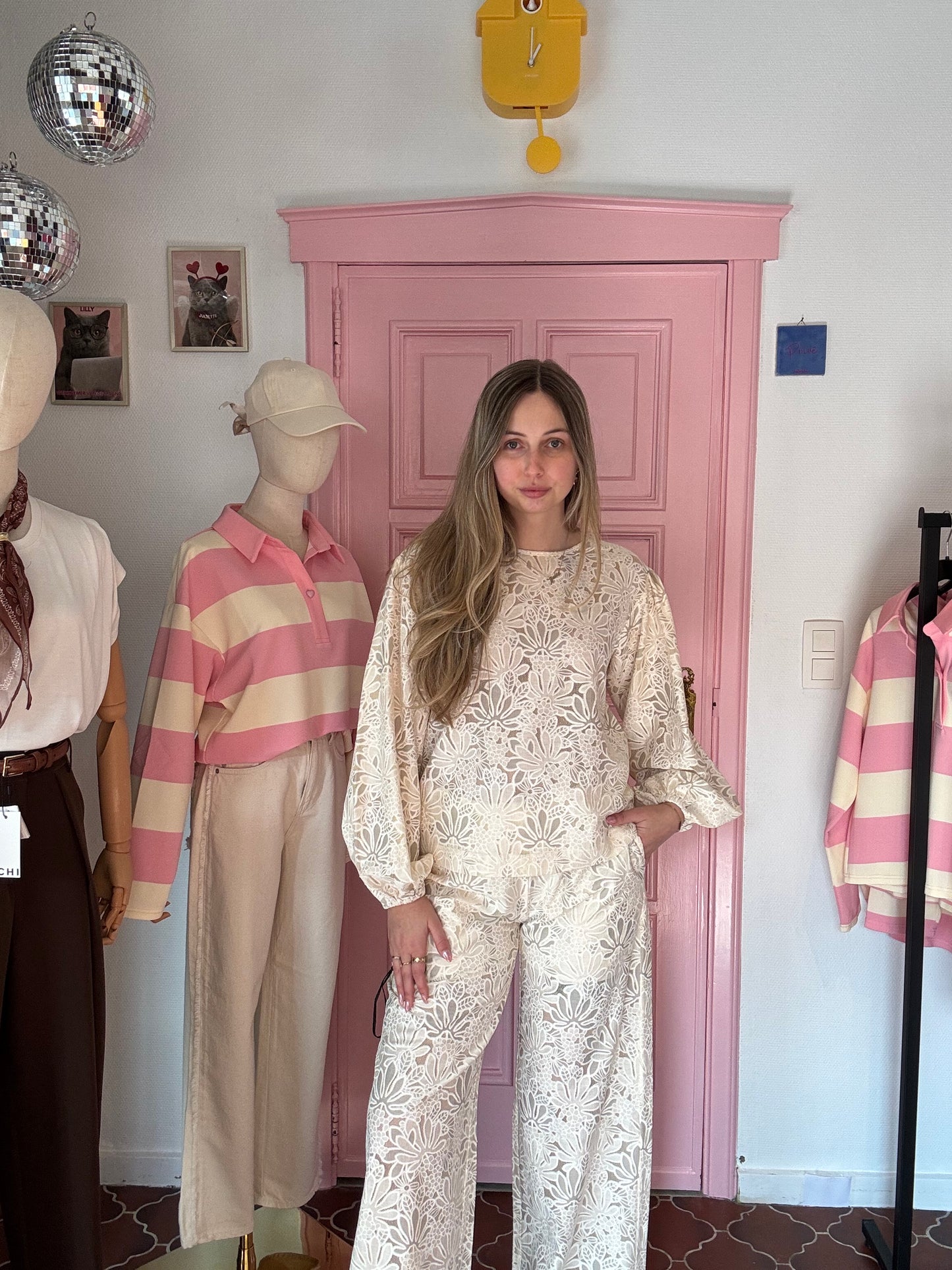 Fluresk - Beige Kant Broek