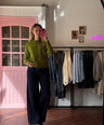 ICHI - Groene Cardigan met Kraag