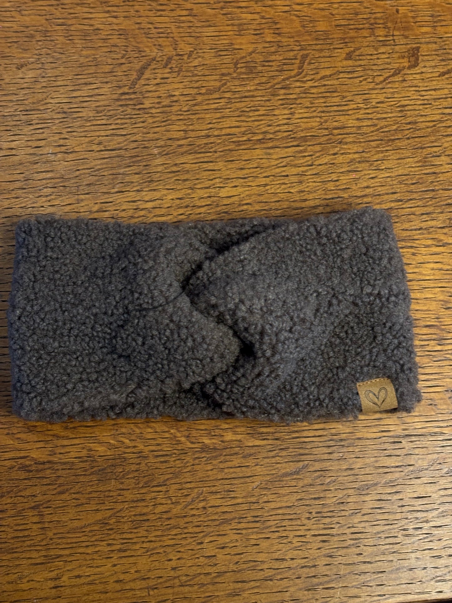 Winterhaarband bruin teddy