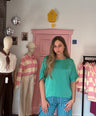 Ydence - Groene Satin Top
