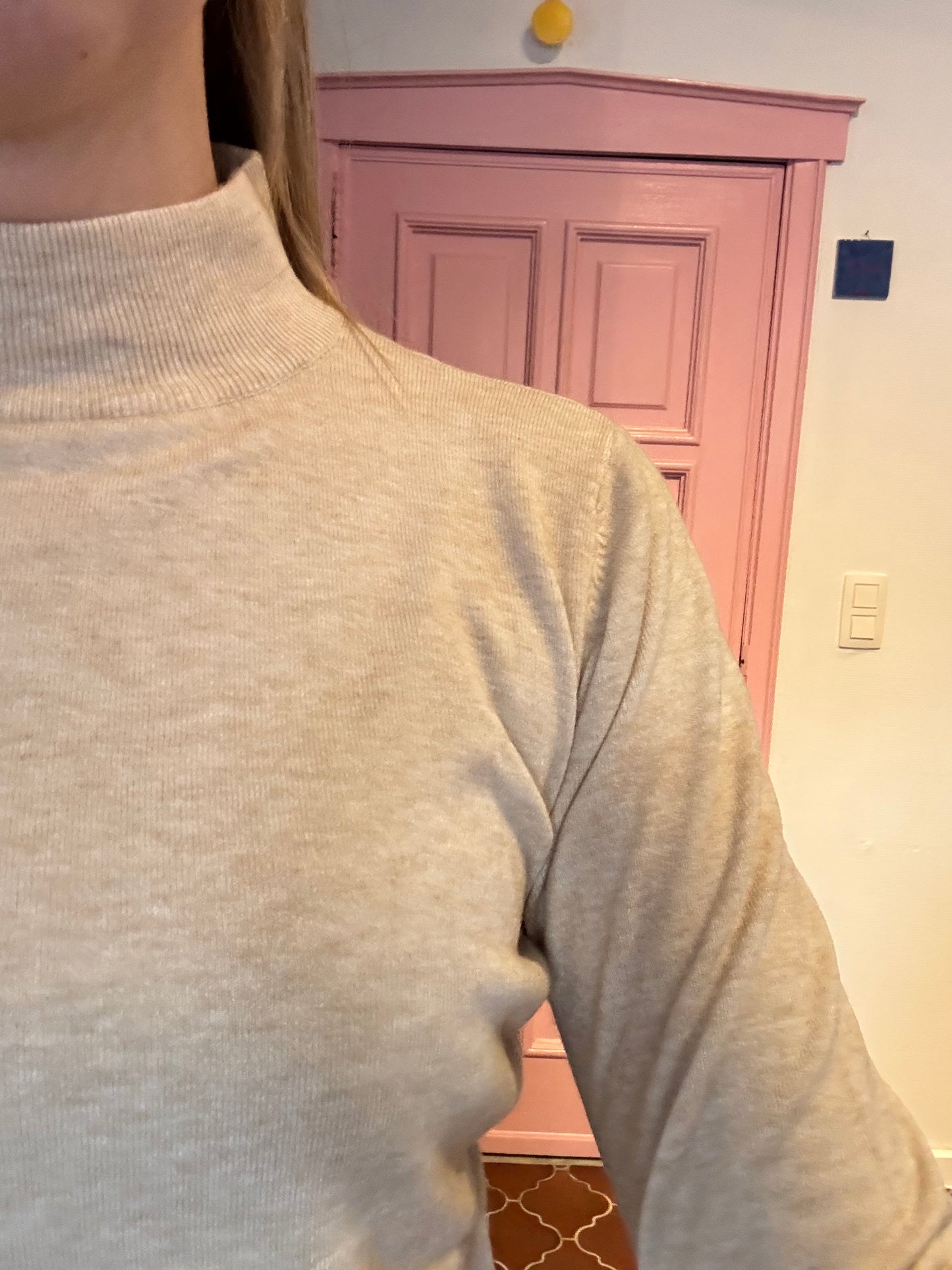 Juliette's turtle trui met cashmere - beige