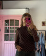 Ydence - polka dots top