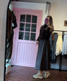 b.young - Bruine Rok in Leerlook