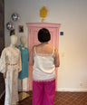 ICHI - Roze Wide Leg Broek