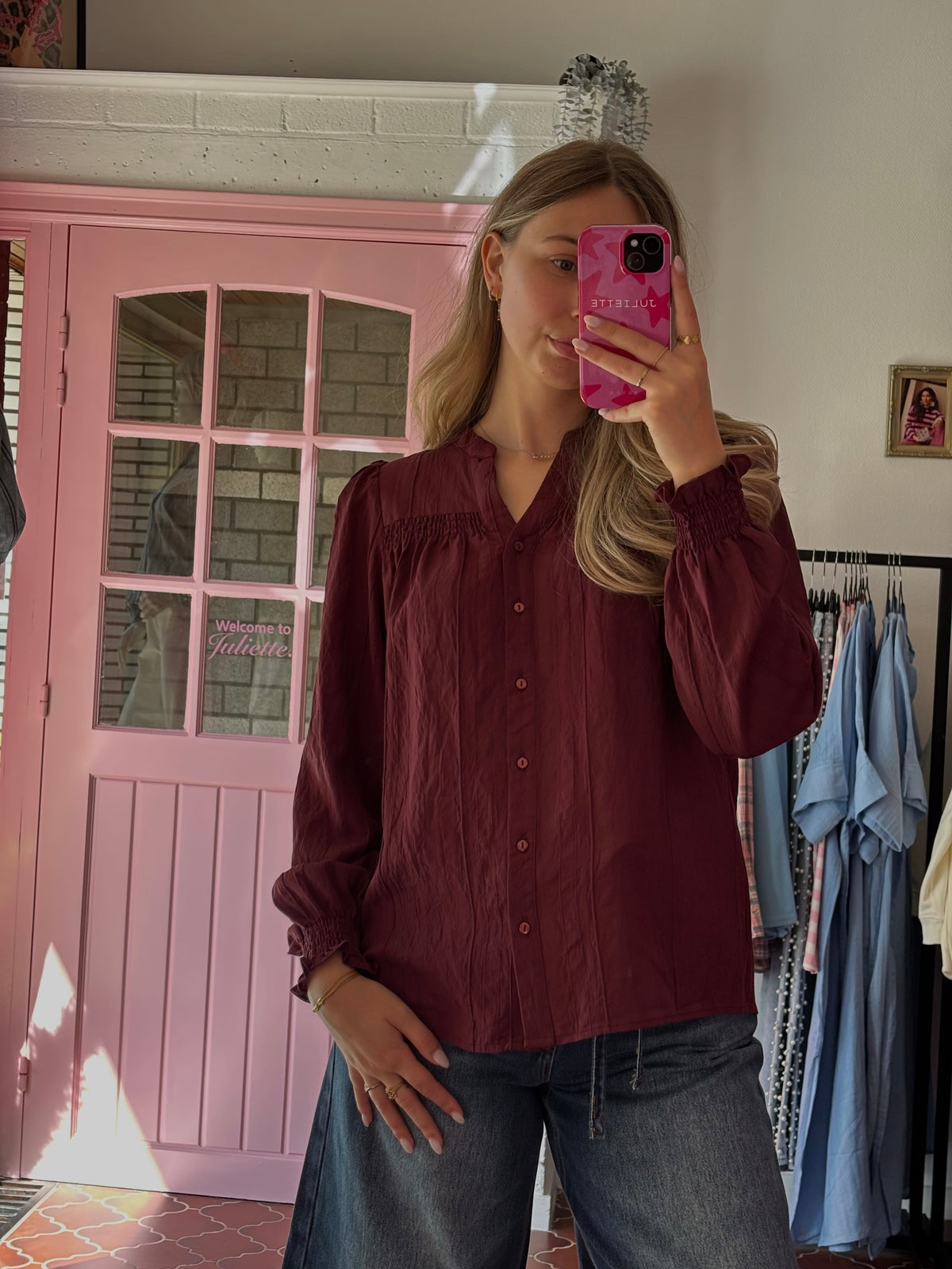 Pulz - bordeaux blouse