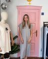 Julia’s t-shirt dress grijs