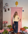 B.young - wide jeans met bloemen