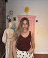 Ydence - Bruine Glitter Top