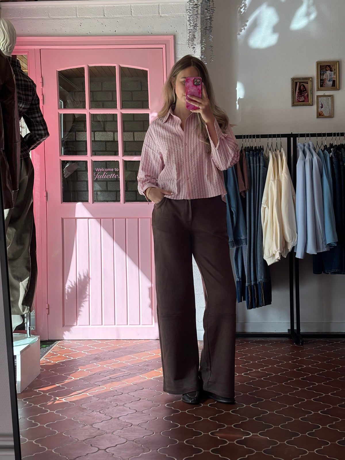 Fluresk - Roze Blouse met Details