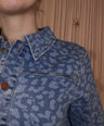 Pulz Jeans Luipaardprint Denim Jurk