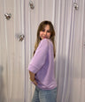 Juliette's lila sweatshirt