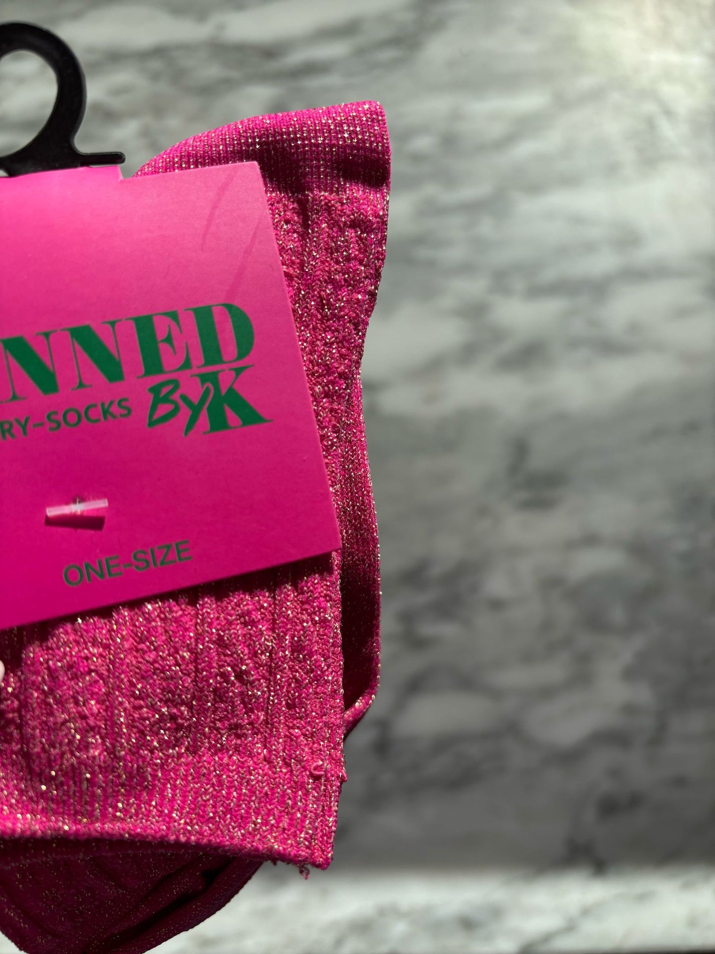 Roze Glittersokken