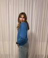 Juliette's blauw v-halsje