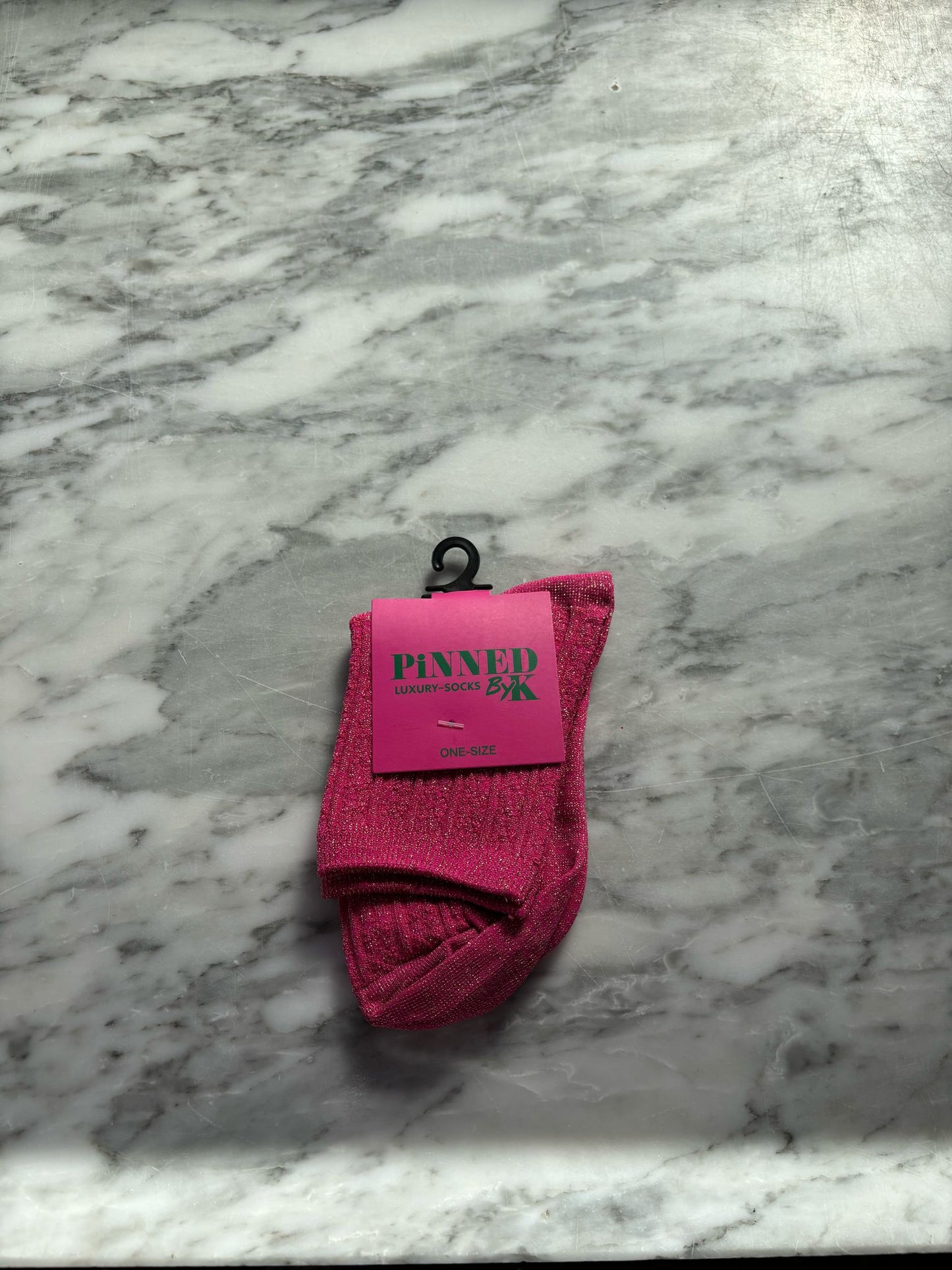 Roze Glittersokken