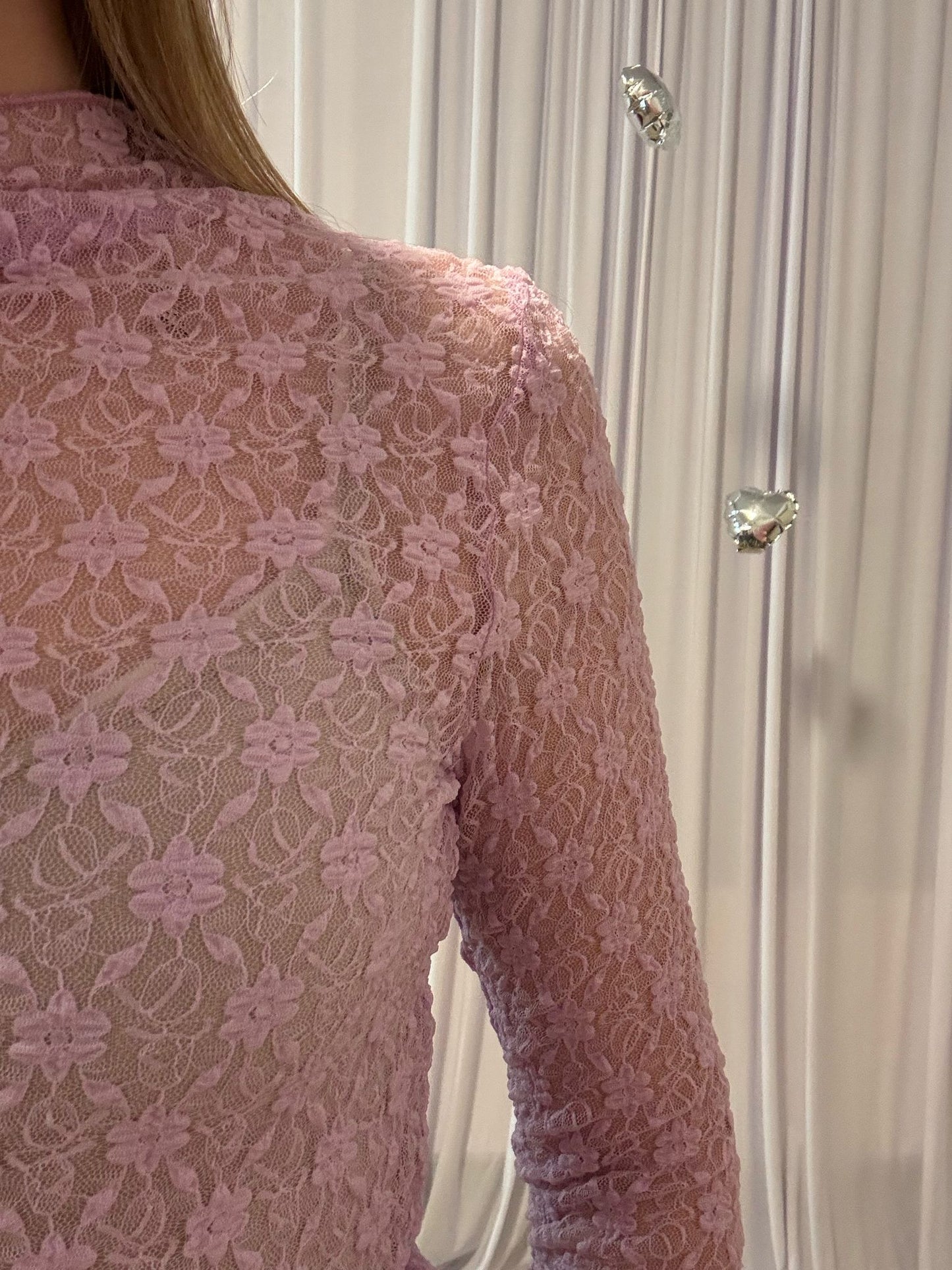 Juliette's lace top paars